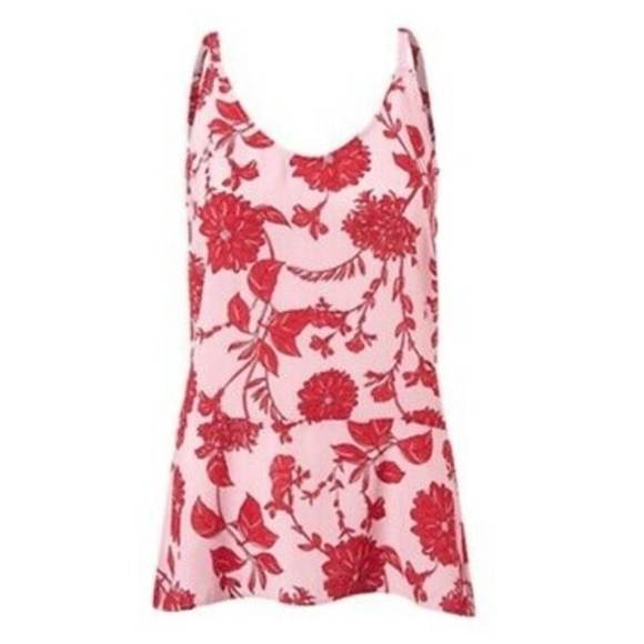 Cabi Top Strappy Floral women's size medium peplum bottom - Picture 2 of 12